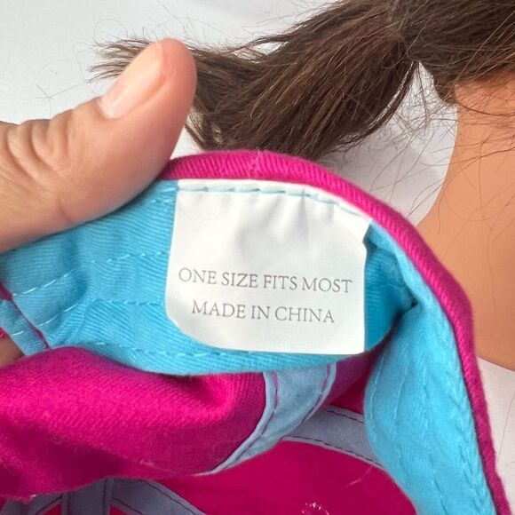 Ariat Ballcap Textile One Size Adjustable Pink/Blue Details Unisex - Picture 8 of 9